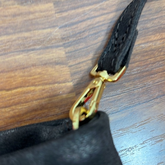 Hammitt  Brown Suede Crossbody Gold Tone Hardware Red Interior EUC - Picture 15 of 16